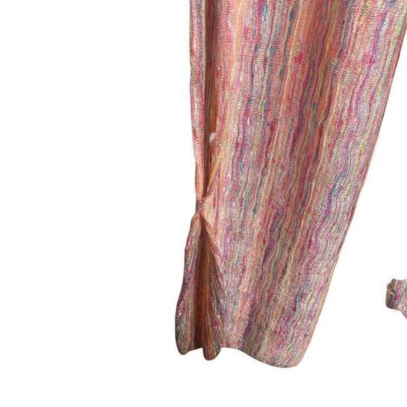 Isabella Rose Coverup Pants Women's Small Mesh Slit Drawstring Colorful NWT - Picture 10 of 14